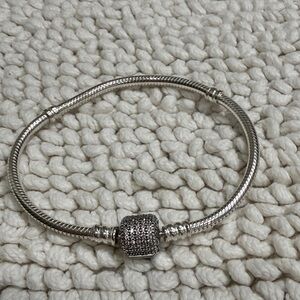 Pandora Silver Bracelet with Sparkling Accents
